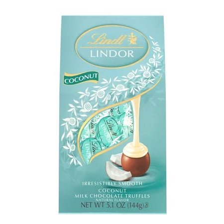 Lindt Lindor Coconut Milk Chocolate Truffles 5.1 oz ***BEST BY: 06/30/25***