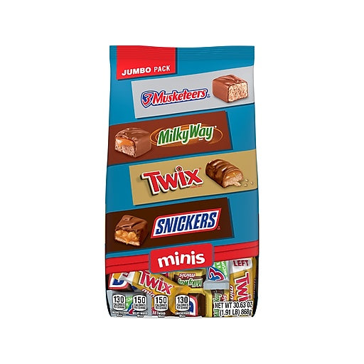MARS Chocolate Bars Variety Pack, 30.63 oz ****BEST BY: 06/2025****