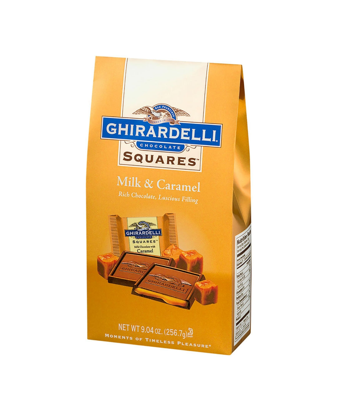 Ghirardelli Chocolate Squares Milk Caramel, 9.04 oz ***BEST BY: 07/31/25***
