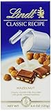 Lindt Classic Recipes Milk Chocolate with Hazelnuts, 4.4-Ounce ***BEST BY: 6/30/25***