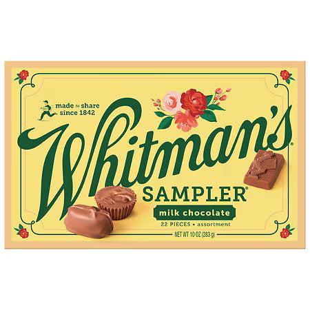 Whitman's Sampler Assorted Milk Chocolate Candy Gift Box - 10.0 oz ***BEST BY: MAY 1ST 2025***