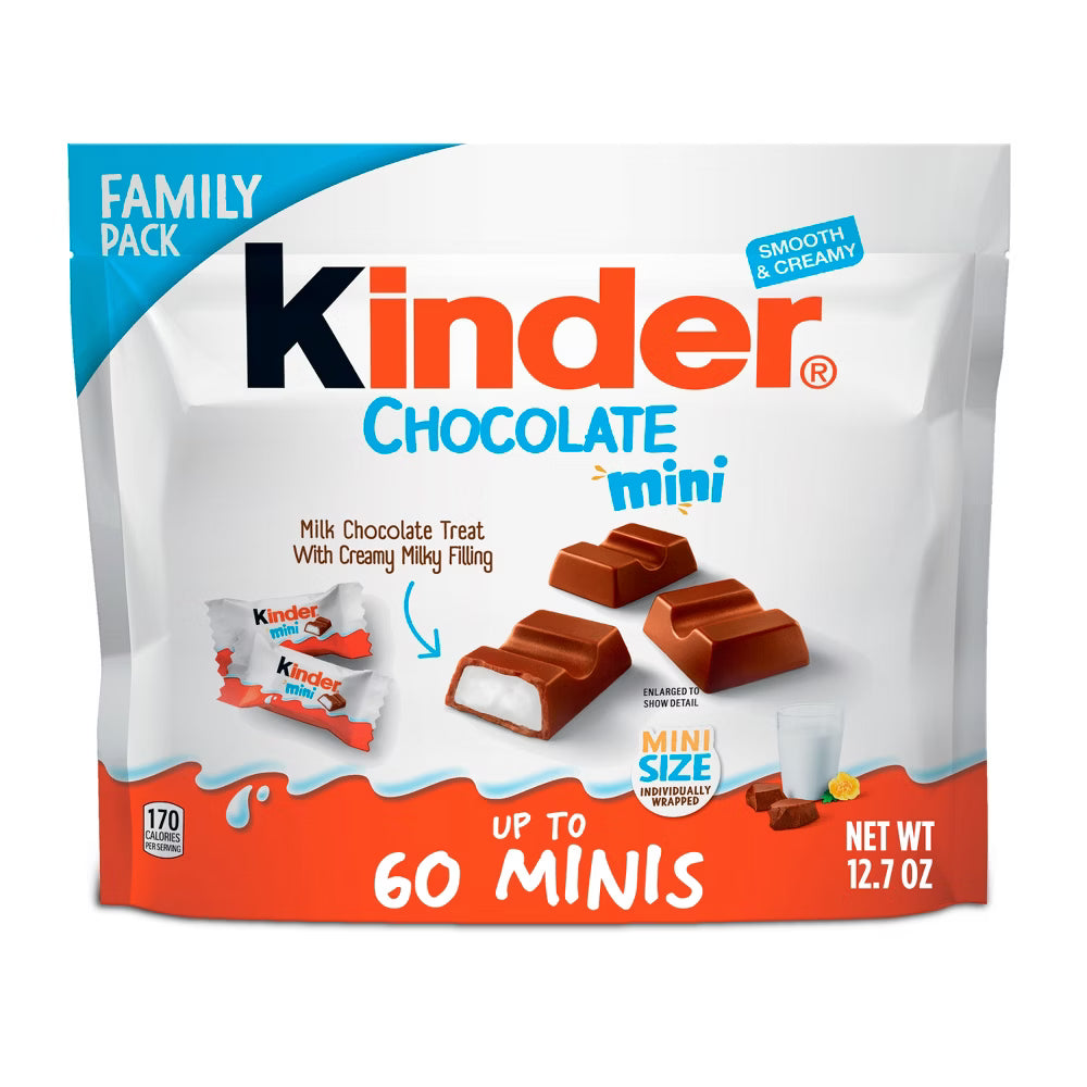 Kinder Chocolate Mini Candy - 60ct ***BEST BY: JUNE 14 2025***