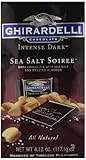 Ghirardelli Chocolate Intense Dark Squares, Sea Salt Soiree, 4.12-Ounce ***BEST BY: 06/30/25***