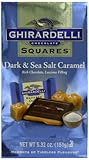 Ghirardelli Dark and Caramel Sea Salt, Chocolate Squares, 5.32-Ounce Bag ***BEST BY: 05/31/25***