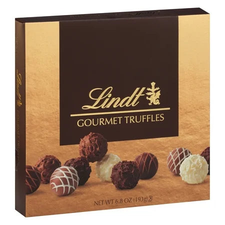 Lindt Gourmet Chocolate Candy Truffles Gift Box 6.8 oz. ***BEST BY: 7/31/25***