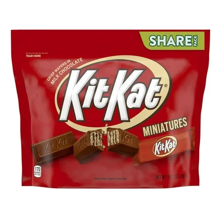 KIT KAT® Miniatures Milk Chocolate Wafer Candy Bars Individually Wrapped 10.1 ***BEST BY: 07/25***