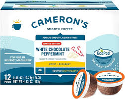 Cameron's Coffee 12-Count White Chocolate Peppermint Coffee ***BEST BY: 8/20/25***