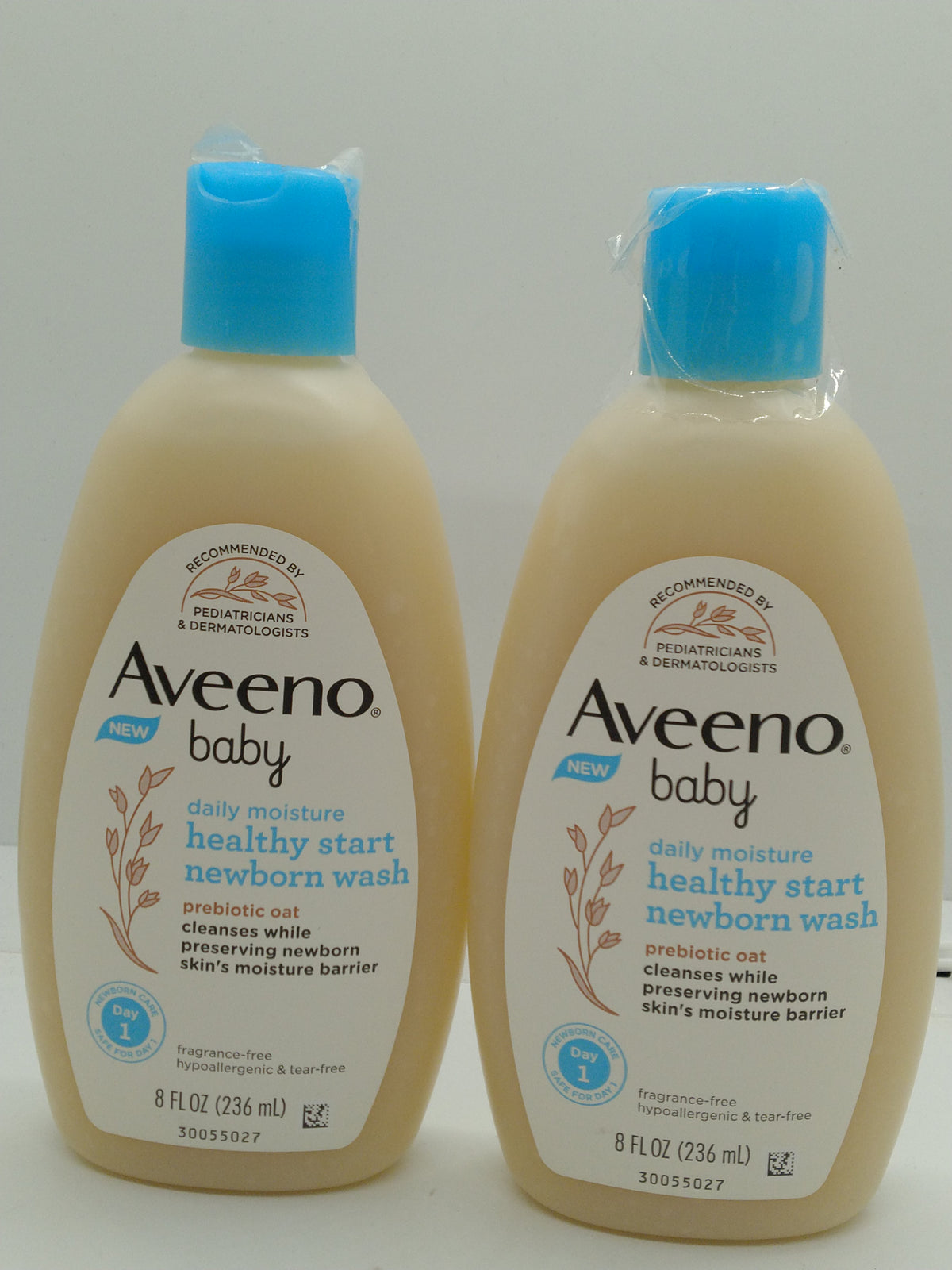 Aveeno Baby Daily Moisture Healthy Start Newborn Wash 8 fl oz Lot of 2