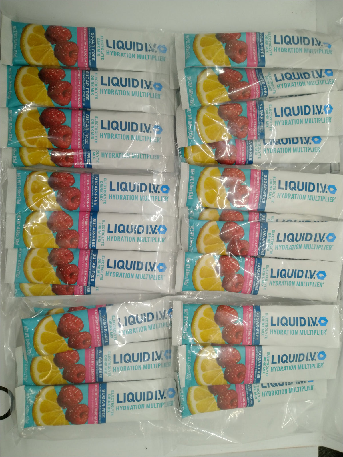 Liquid I.V. Sugar-Free Raspberry Lemonade Hydration Multiplier 36 Sticks