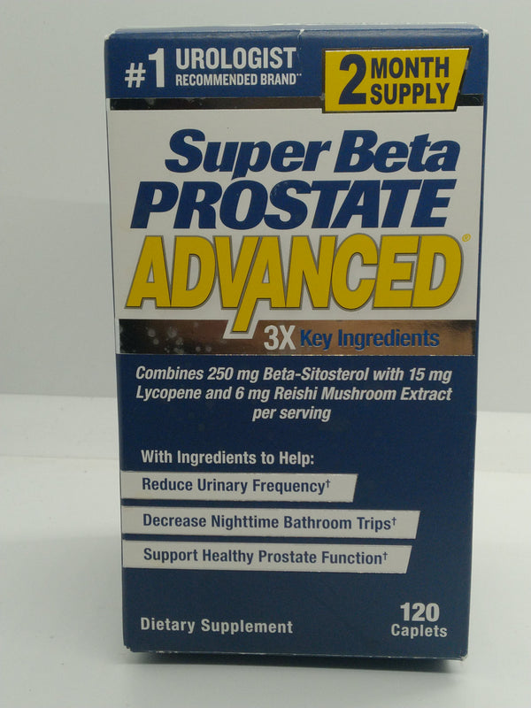 Super Beta Prostate Advanced 120 Caplets Dietary Supplement Best By 11/01/2027
