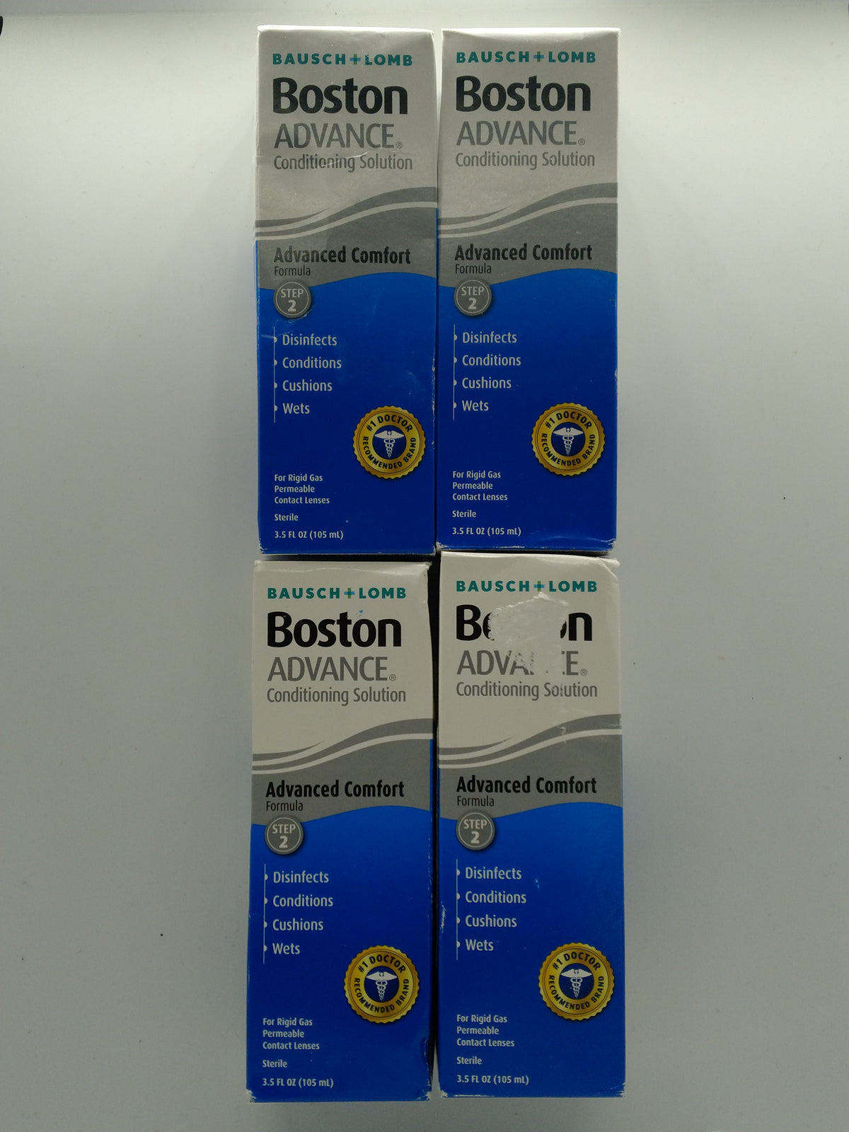 4x Bausch + Lomb Boston Advance Conditioning Solution 3.5 oz Step 2