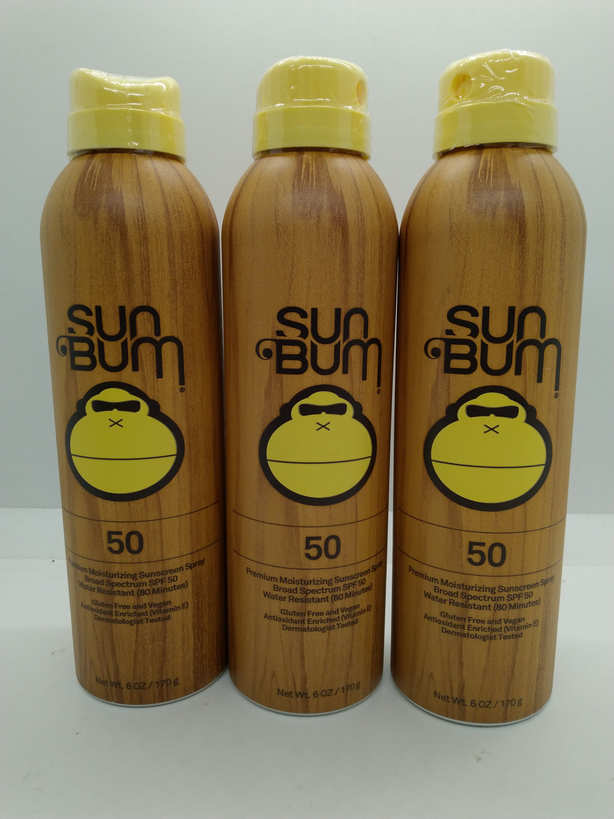 Lot of 3 Sun Bum Original SPF 50 Sunscreen Spray 6 oz Exp 10/01/2027