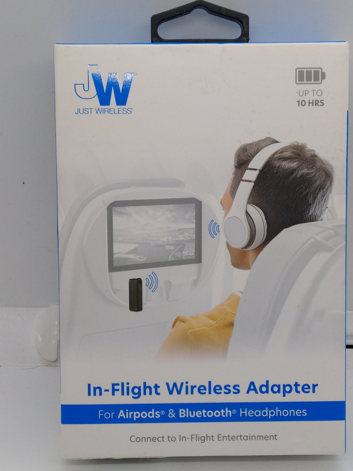 Just Wireless In-Flight Wireless Adapter for AirPods & Bluetooth Headphones