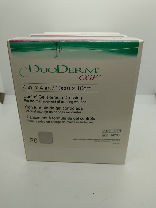 Lot of 3 DuoDERM CGF 4x4in Wound Dressing 187658 20ct Boxes Exp 08/01/2028