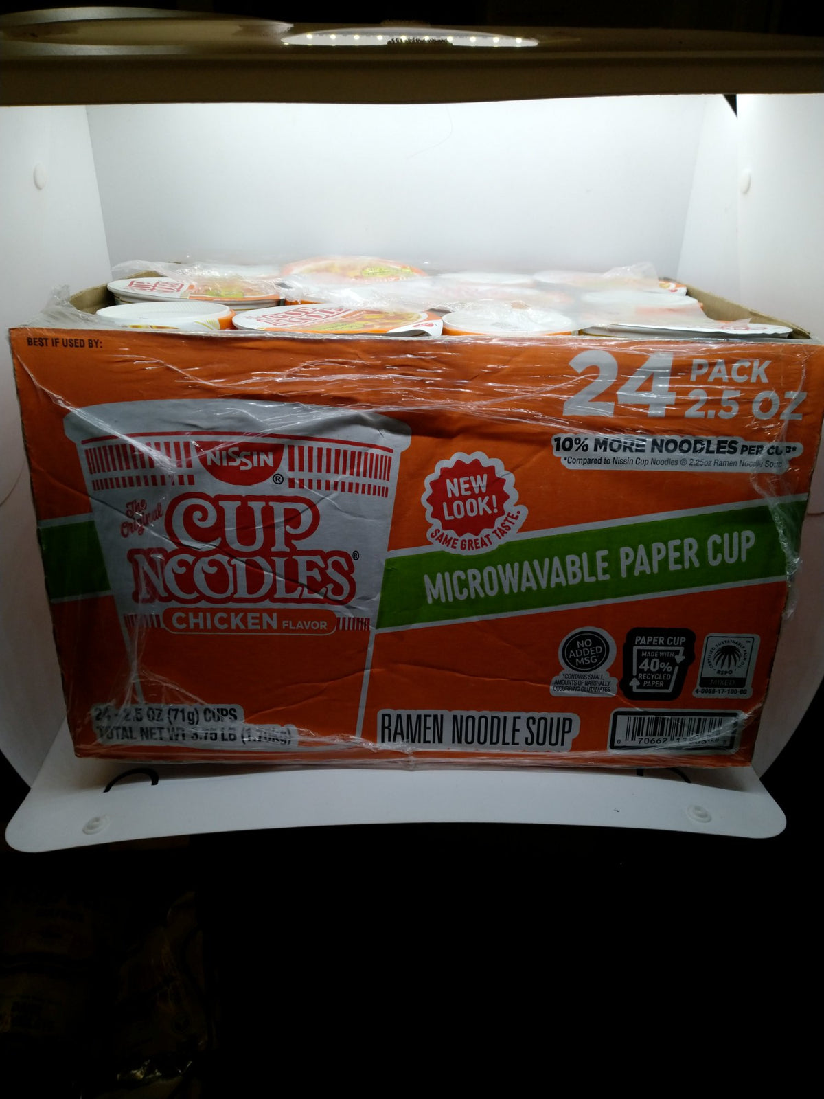 Nissin Cup Noodles Chicken Flavor 2.5 oz 24 Pack Ramen Best By 12/15/2026