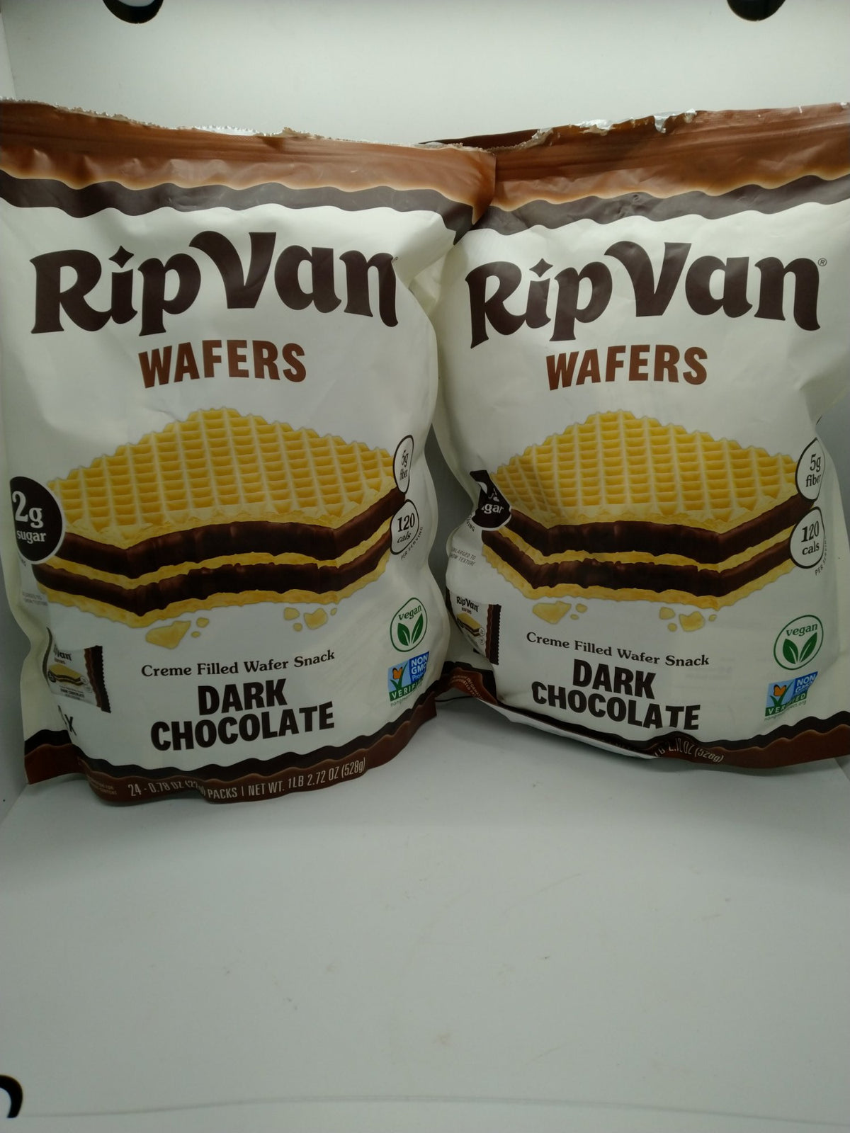 Rip Van Wafers Dark Chocolate Creme Wafer 2 Bags 24ct Best By 12/22/2026