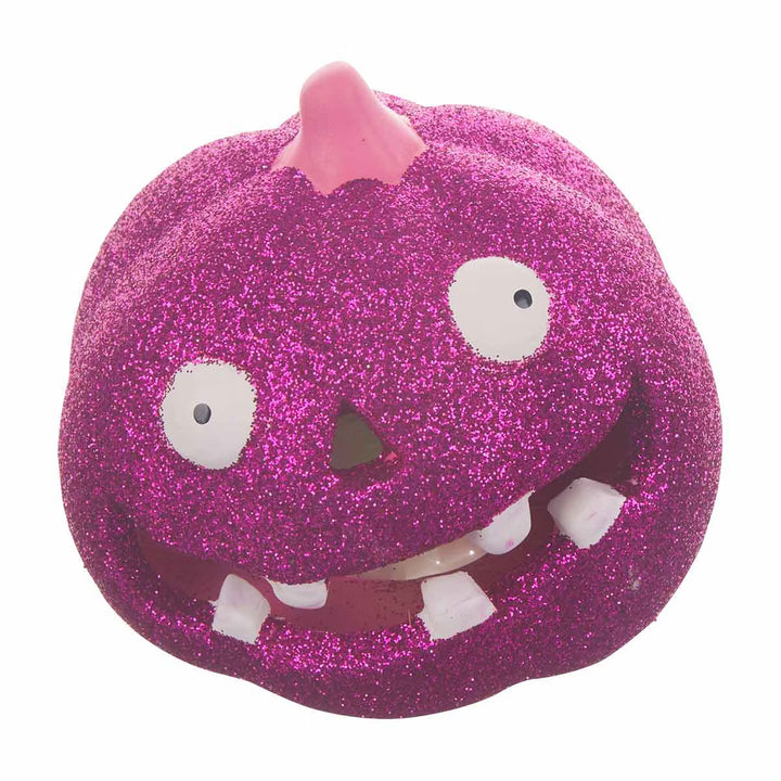Halloween Glitter Light Up Pumpkin