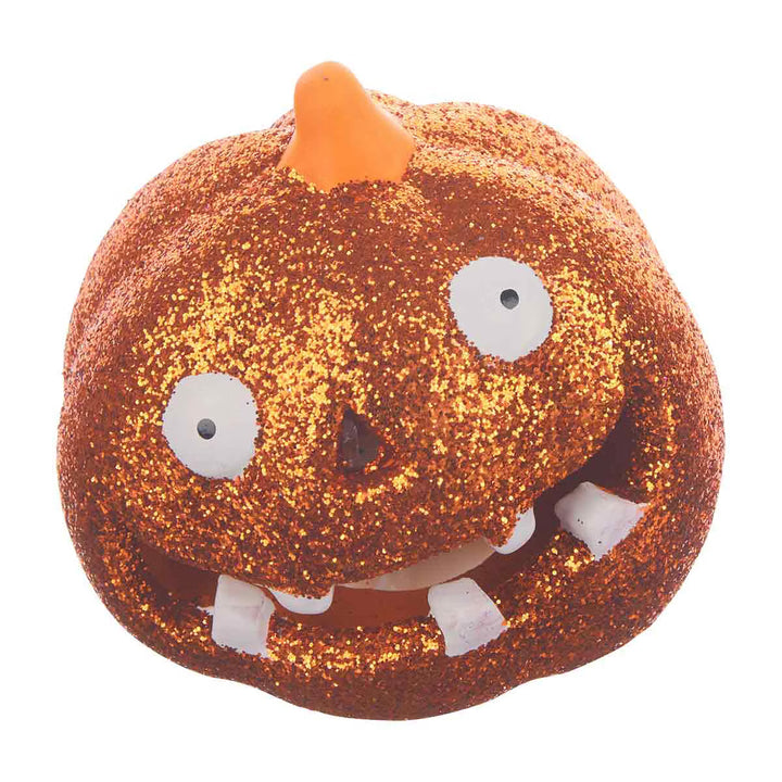 Halloween Glitter Light Up Pumpkin