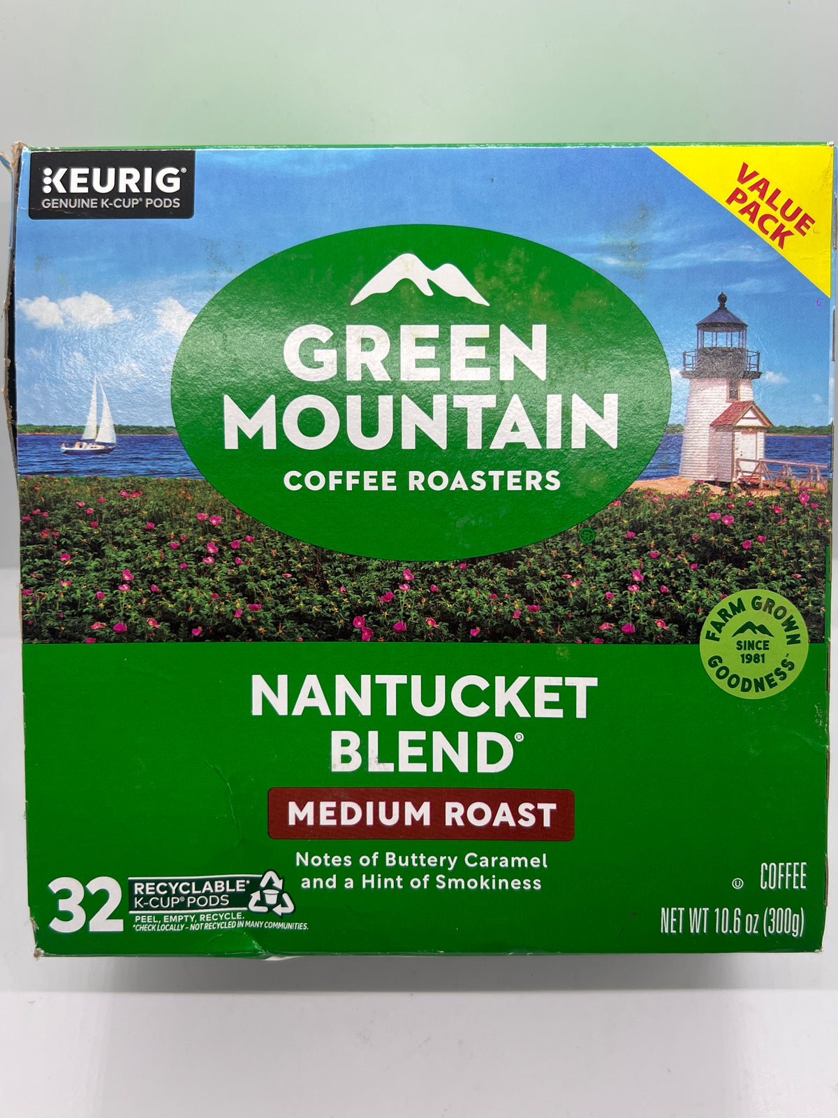 Green Mountain Nantucket Blend Medium Roast K-Cup Pods 32 Count Value Pack