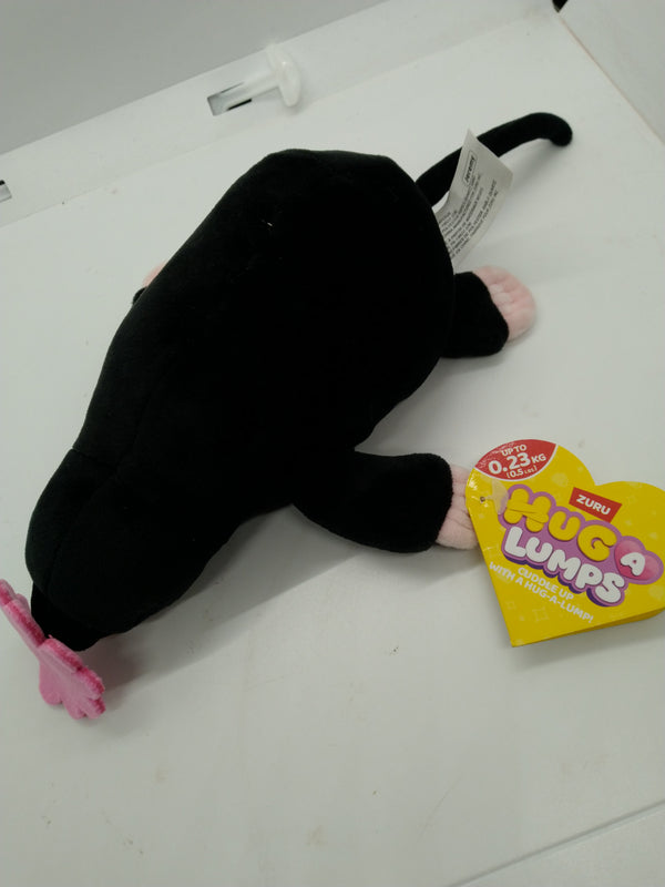 Zuru Hug-A-Lumps Mole Weighted Plush Stuffed Animal 0.5 lb Black Pink New w/ Tag