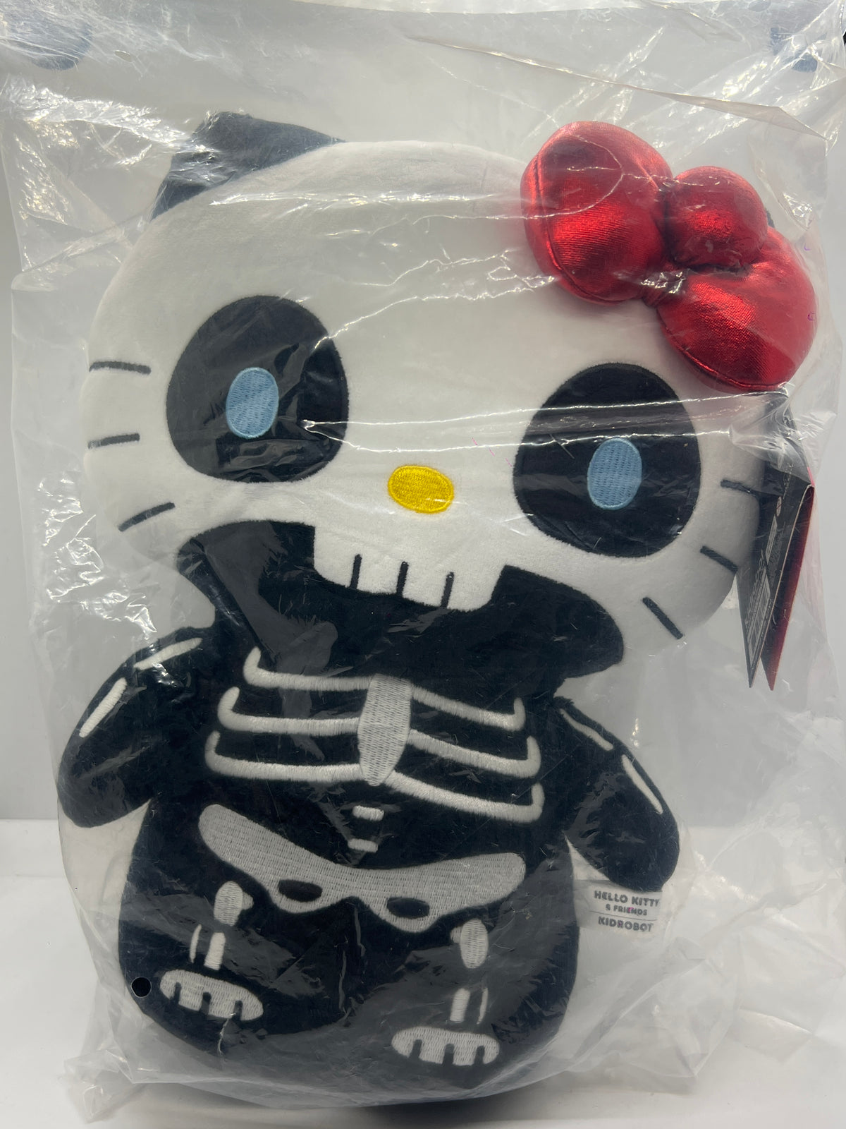 Kidrobot Sanrio Hello Kitty Halloween Skelebones 13" Plush NEW Sealed