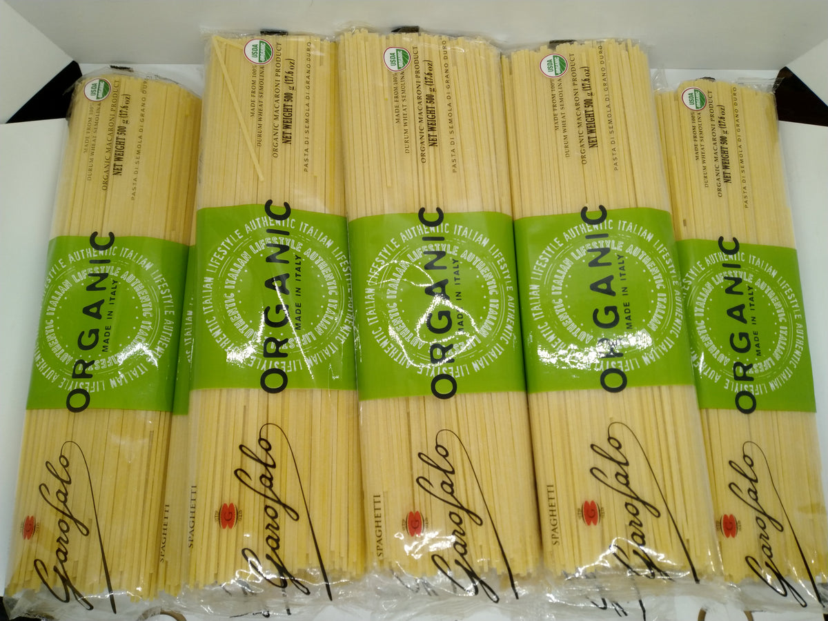 8 Pack Garofalo Organic Spaghetti Pasta 500g/17.6oz Made in Italy