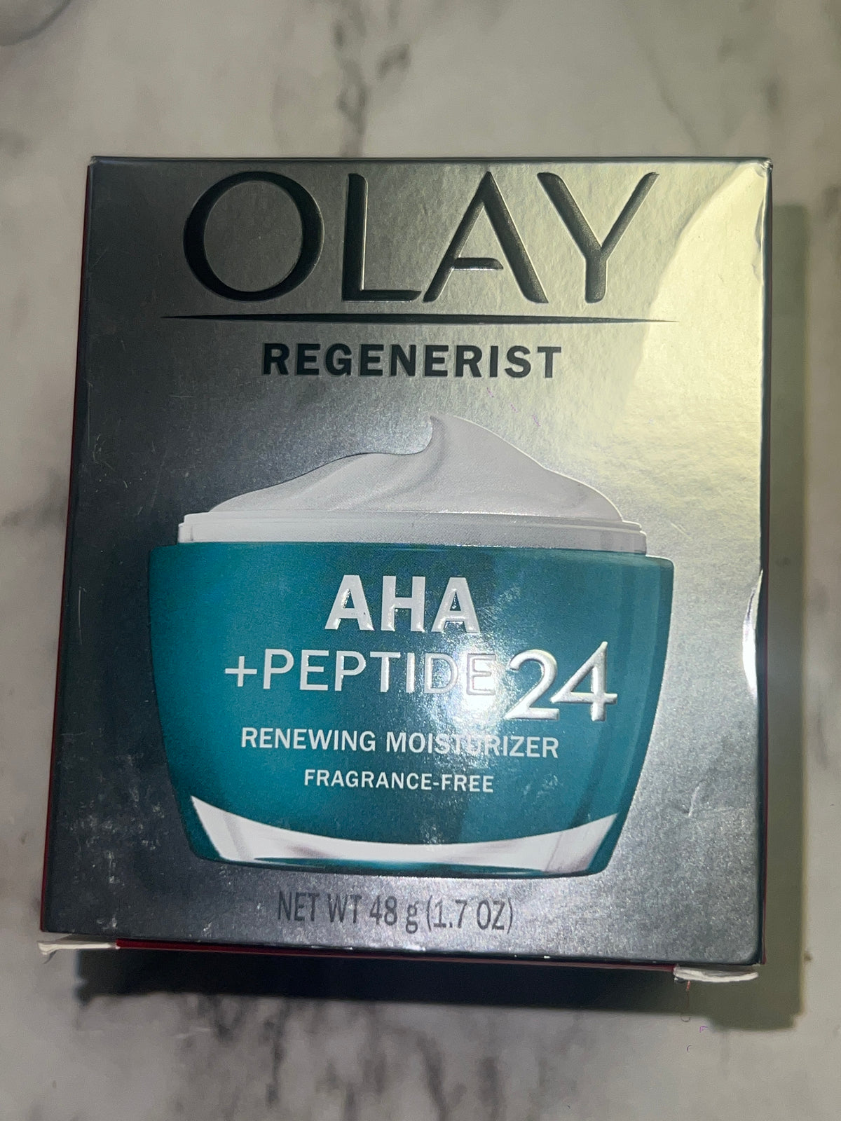 Olay Regenerist AHA + Peptide 24 Renewing Face Moisturizer Fragrance-Free 1.7 oz