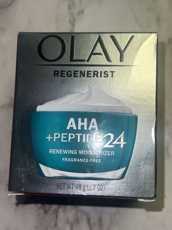 Olay Regenerist AHA + Peptide 24 Renewing Face Moisturizer Fragrance-Free 1.7 oz