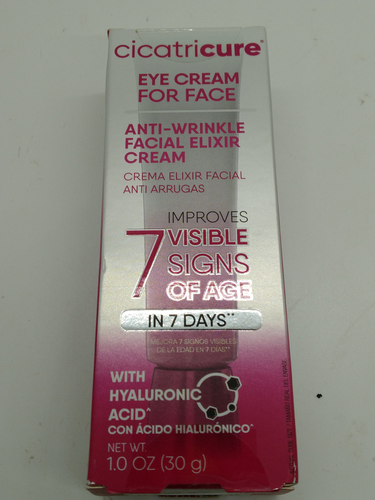 Cicatricure Eye Cream for Face Anti-Wrinkle Facial Elixir Hyaluronic Acid 1 oz