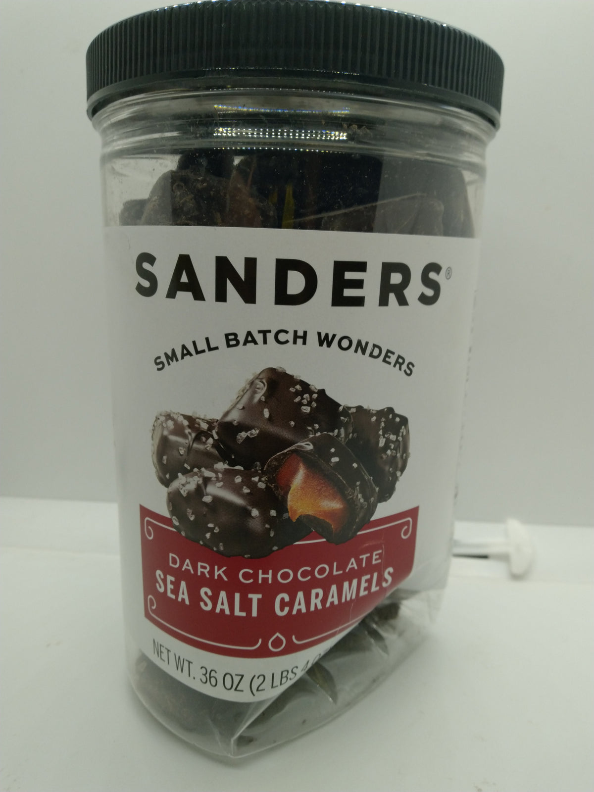 Sanders Dark Chocolate Sea Salt Caramels 36 oz Small Batch Best By 04/2027