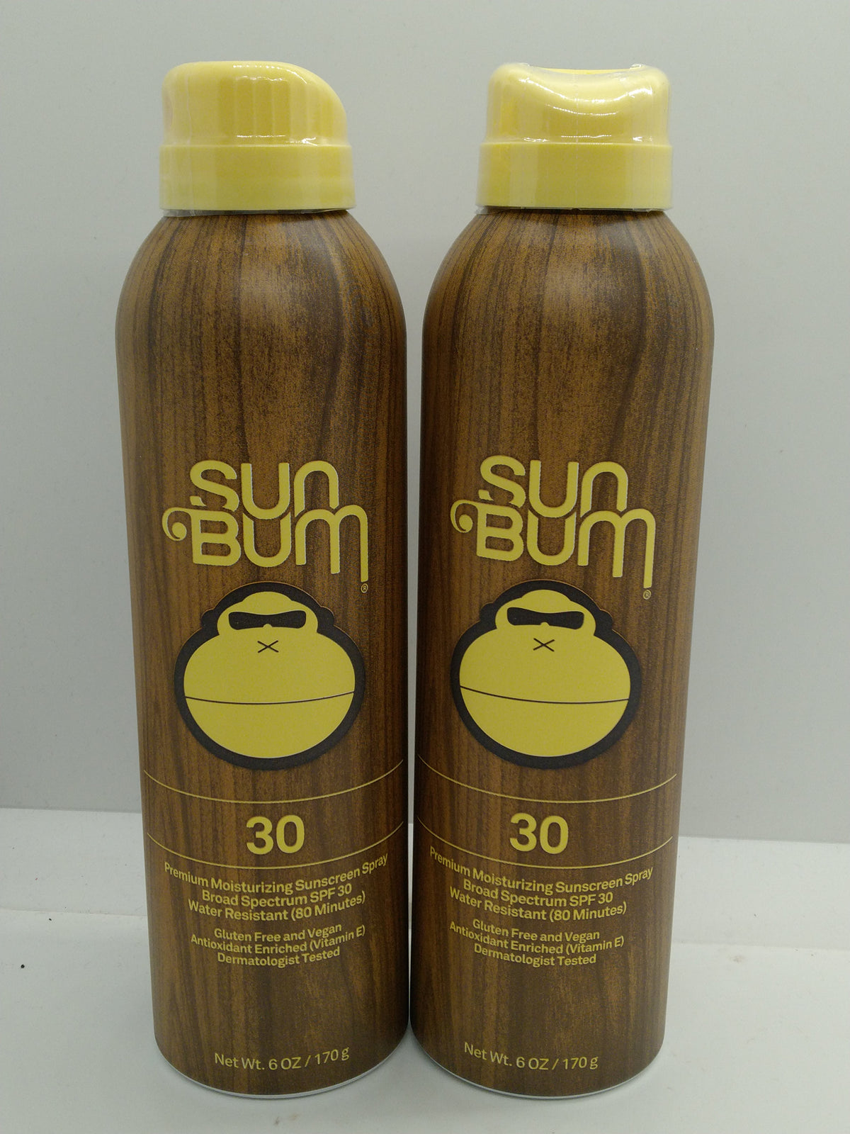 Sun Bum SPF 30 Sunscreen Spray 6 oz 2-Pack Broad Spectrum Exp 07/01/2028