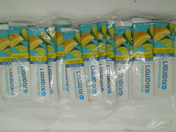 Liquid I.V. Hydration Multiplier Sugar-Free Lemon Lime 18 Sticks Best By 06/2027