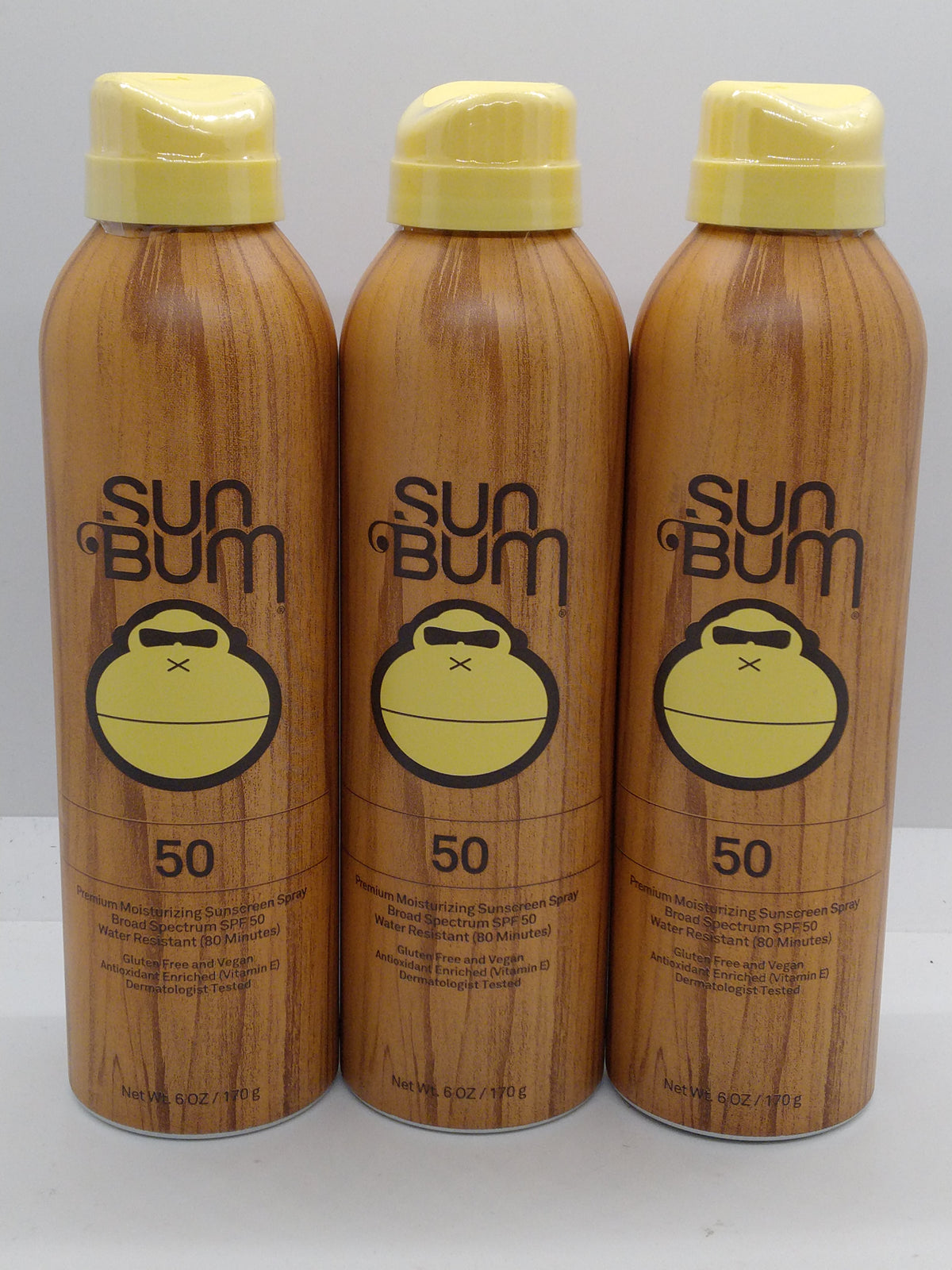Sun Bum Original SPF 50 Sunscreen Spray 6 oz Lot of 3 Exp 07/01/2028