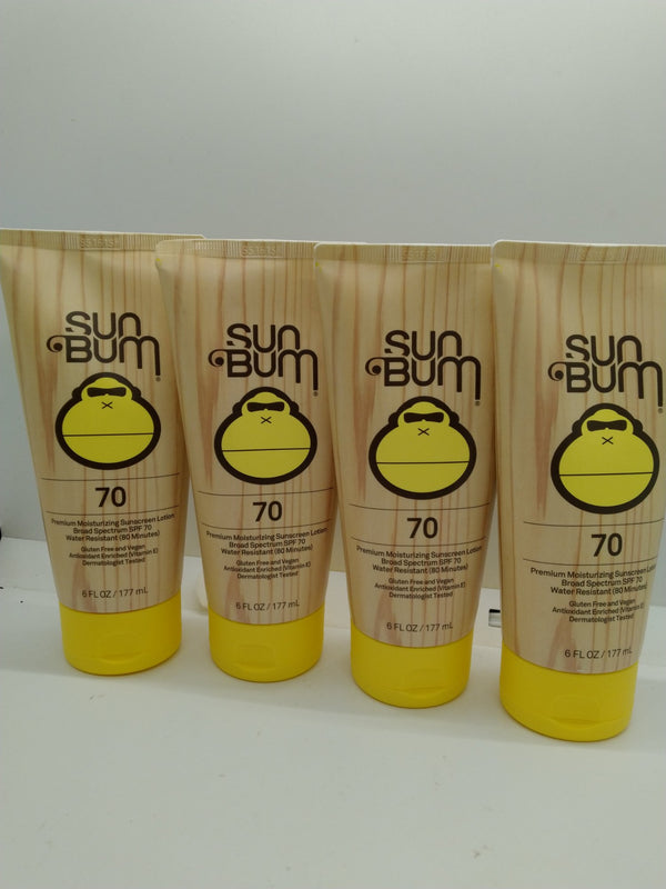 Sun Bum Original SPF 70 Sunscreen Lotion 6 fl oz Lot of 4 Best By 06/01/2028