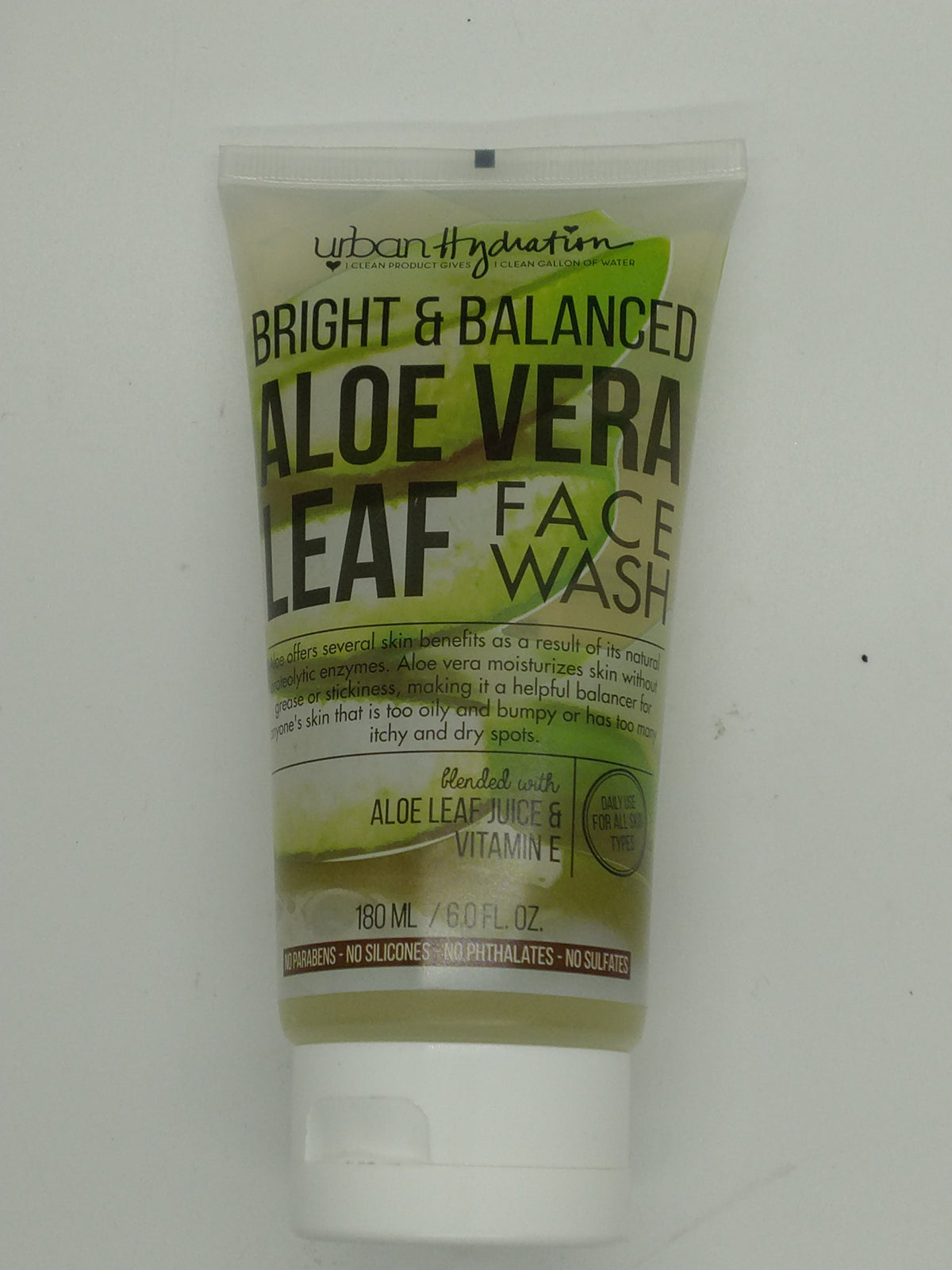 Urban Hydration Bright & Balanced Aloe Vera Leaf Face Wash 6 fl oz 180 mL