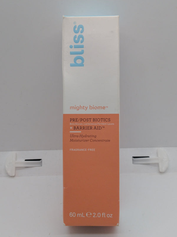 Bliss Mighty Biome Pre/Post Biotics + Barrier Aid Moisturizer Concentrate 2 oz