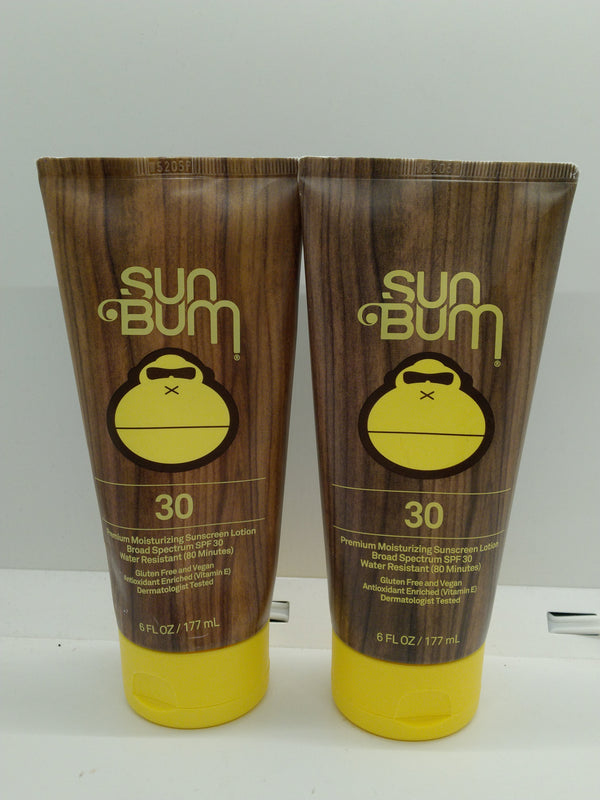 Sun Bum SPF 30 Moisturizing Sunscreen Lotion 6 fl oz 2 Pack Exp 07/01/2027