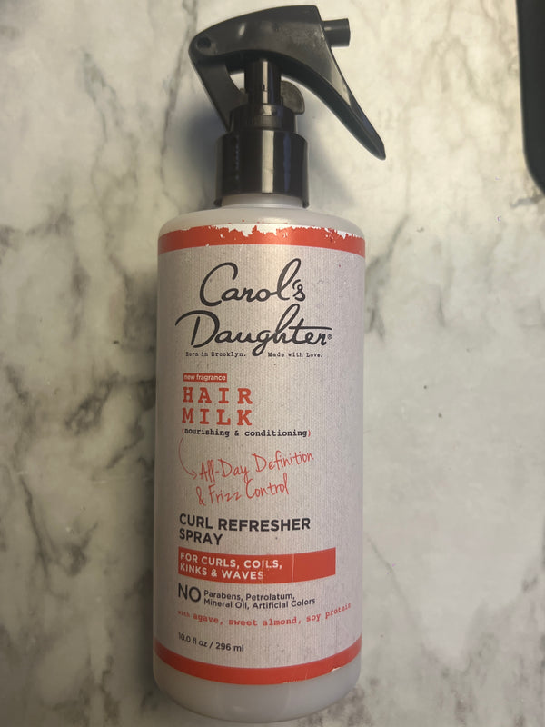 Carol's Daughter Hair Milk Curl Refresher Spray 10 fl oz Curls Coils Kinks Waves