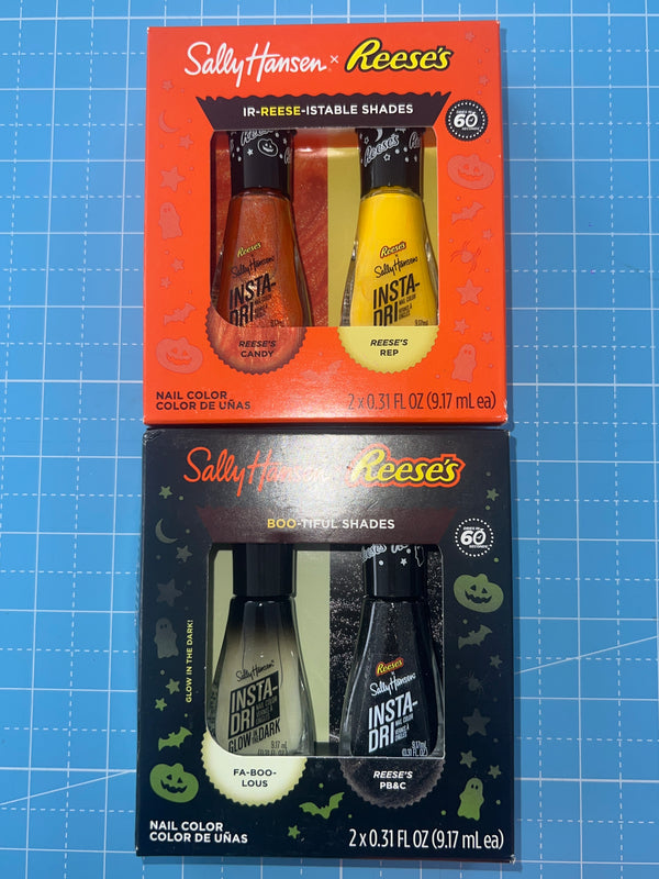 Sally Hansen x Reese's Insta-Dri Nail Color Bundle Lot 2 Duo Packs Halloween