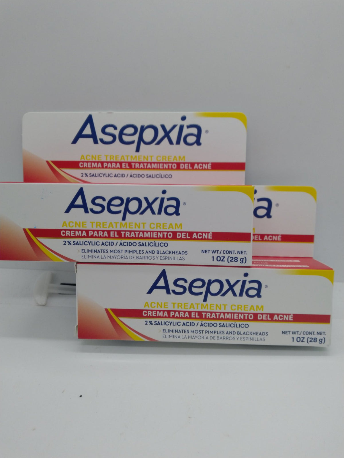 Asepxia Acne Treatment Cream 2% Salicylic Acid 1 oz Lot of 2 Best By 04/01/2027