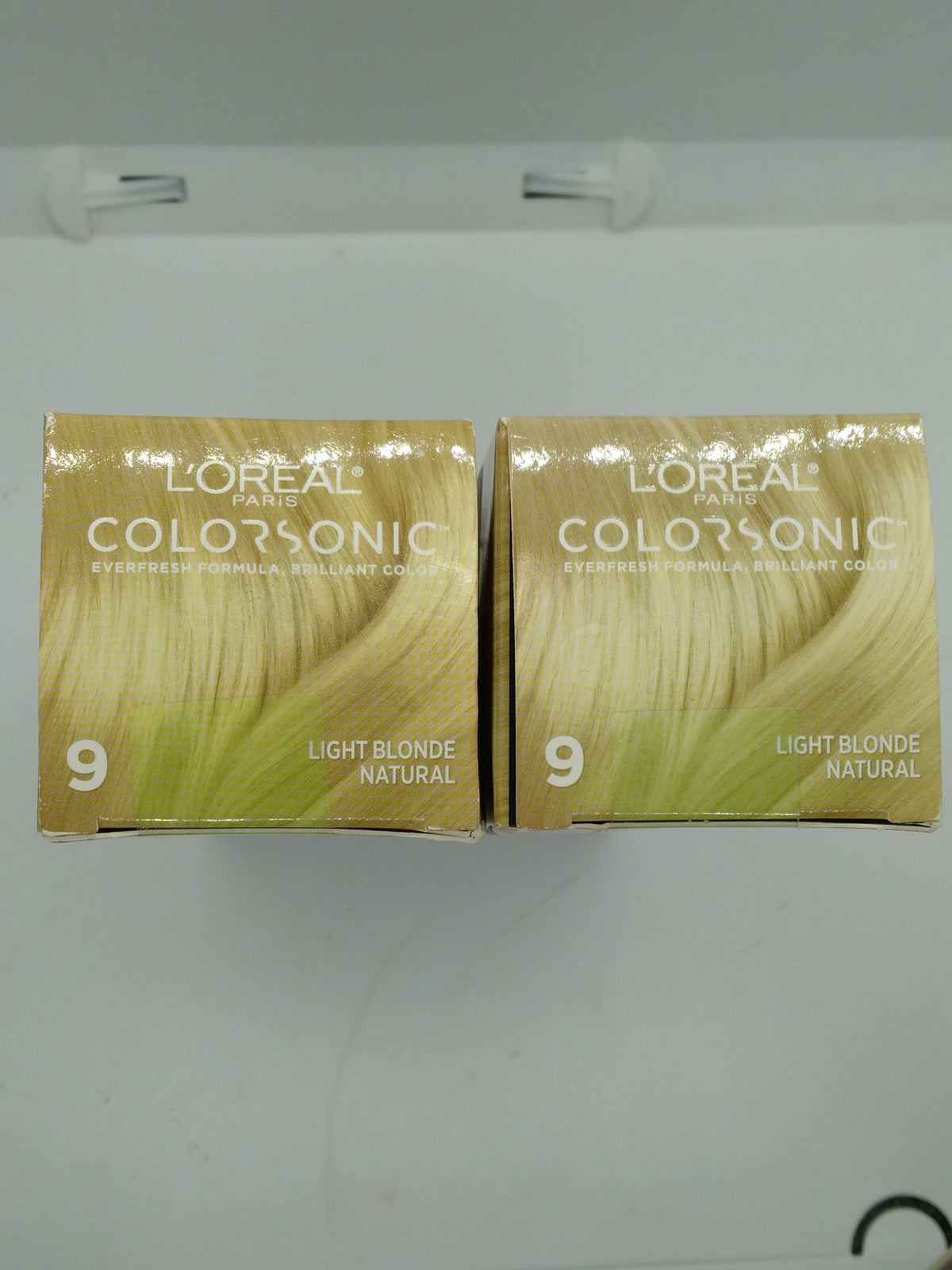 L'Oreal Paris Colorsonic Light Blonde 9 Hair Color Cartridge Lot of 2 Ammonia