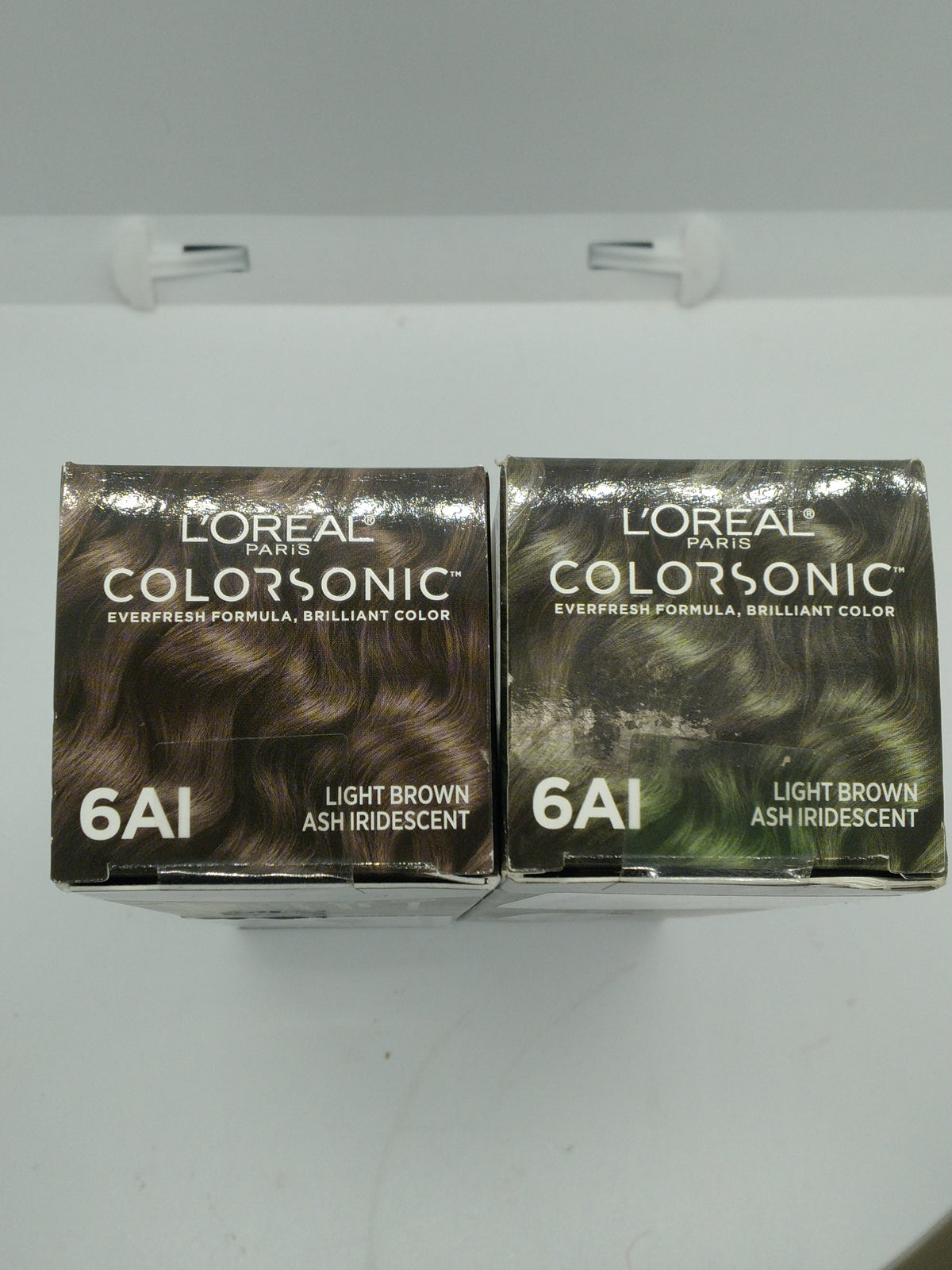 2 Pack L'Oreal Paris Colorsonic Permanent Hair Color Cartridge Light Brown Ash