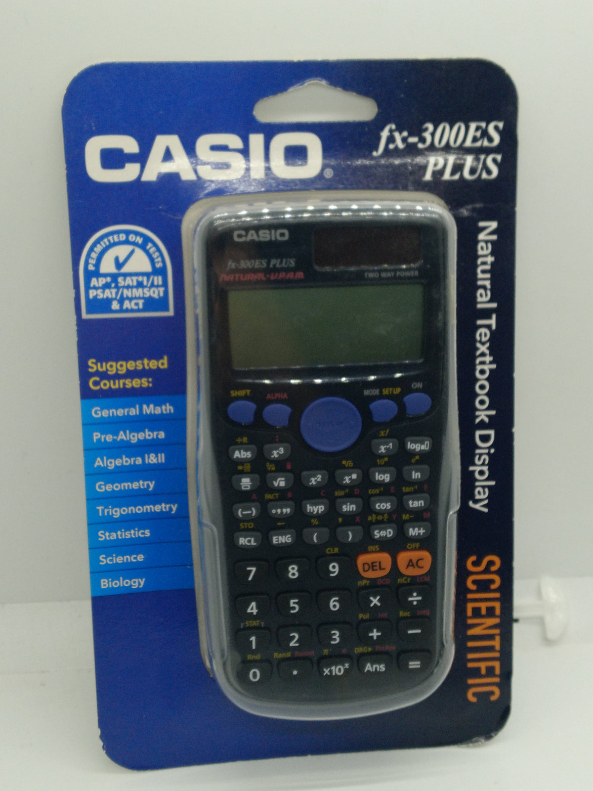 Casio fx-300ES PLUS Scientific Calculator Black Natural Textbook Display New