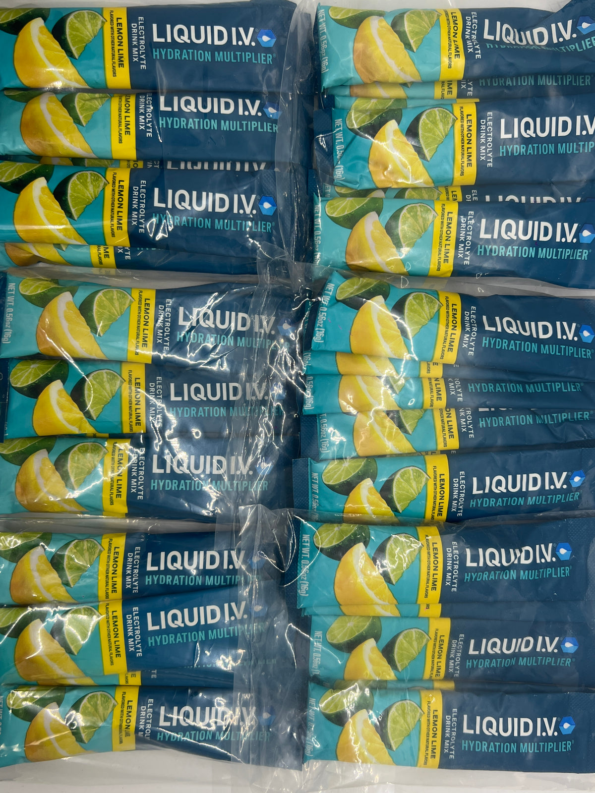 Liquid I.V. Hydration Multiplier Lemon Lime Electrolyte Drink Mix 36 Pack BB