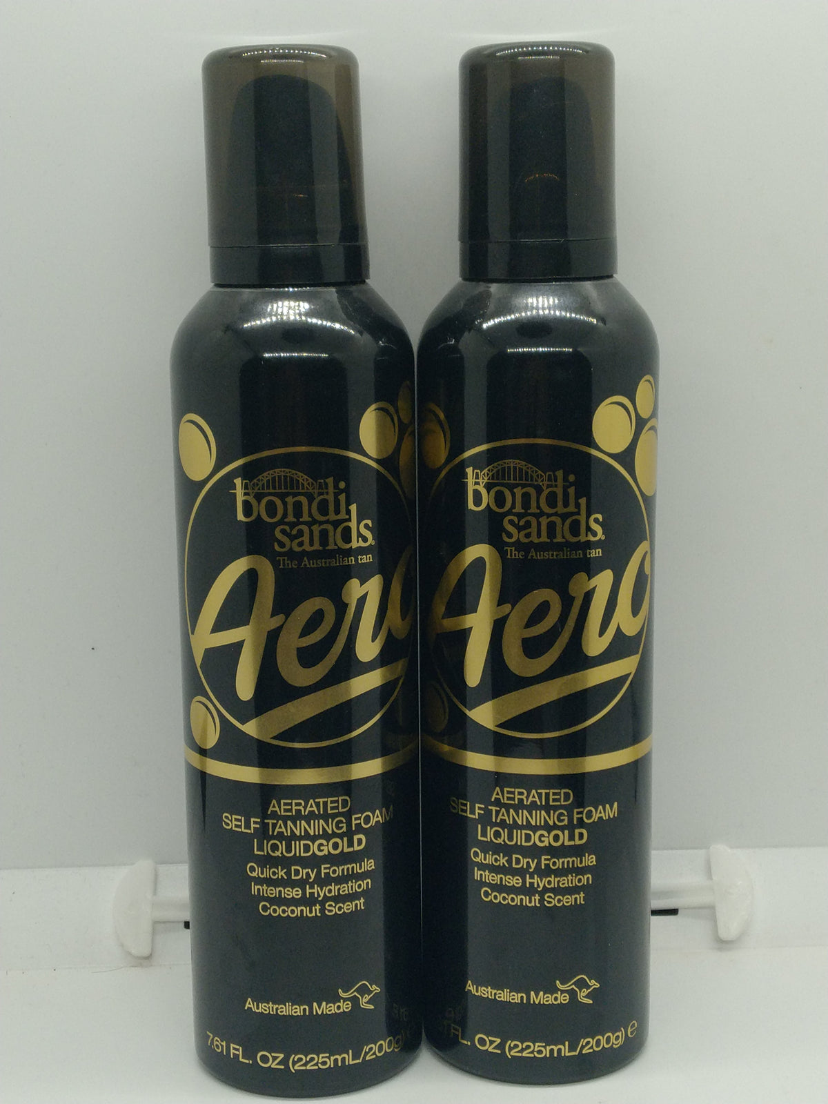 Lot of 2 Bondi Sands Aero Aerated Self Tanning Foam Liquid Gold Coconut 7.61 oz